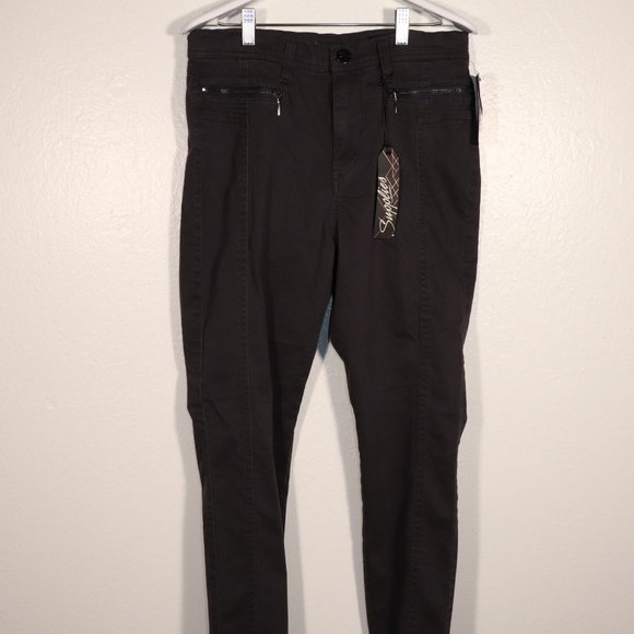NWT SUPPLIES BY UNION BAY Caryl Moto Skinny Pants - Picture 6 of 9